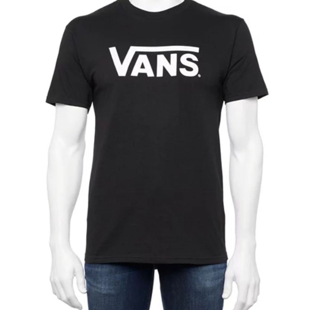 Vans Off The Wall Logo Graphic T-Shirt- Black